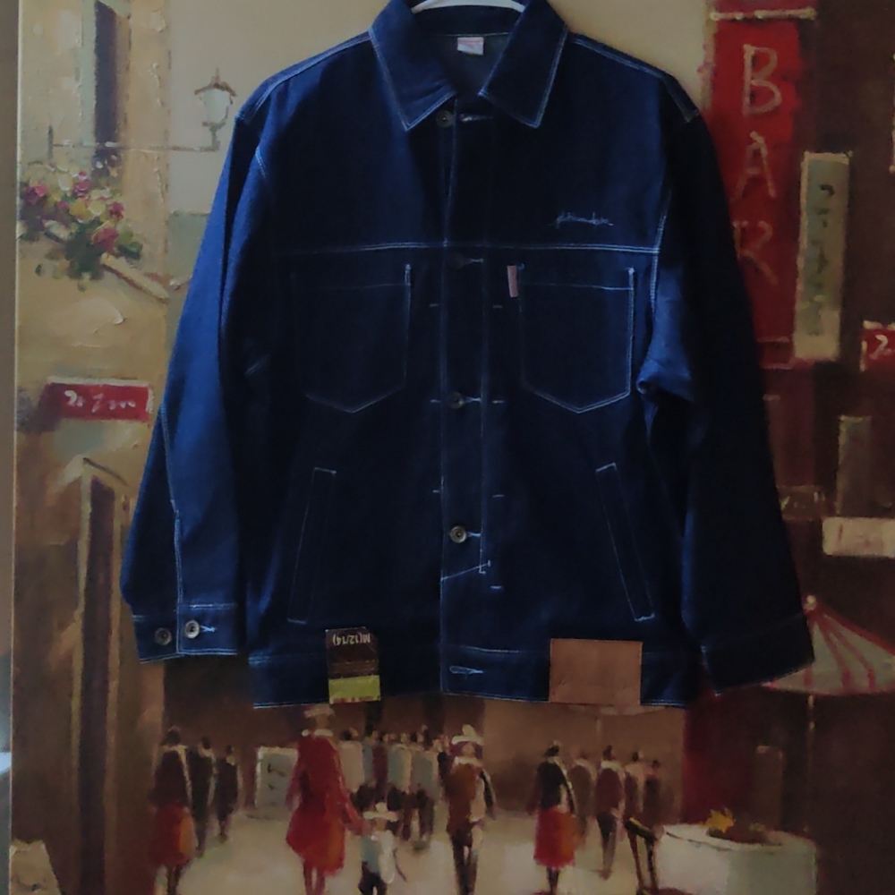 Platinum Fubu blue jean jacket